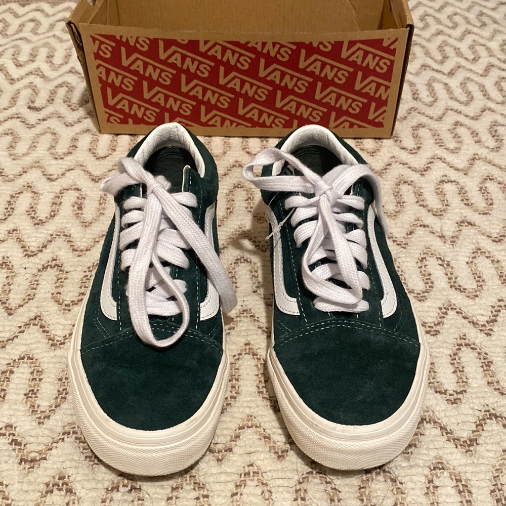 Green Suede Vans
